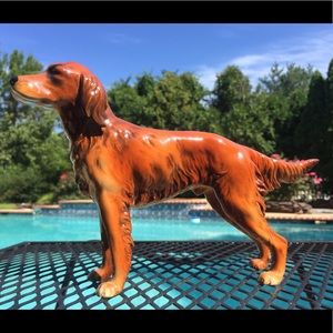 Vintage Goebel Irish Setter Porcelain Figurine